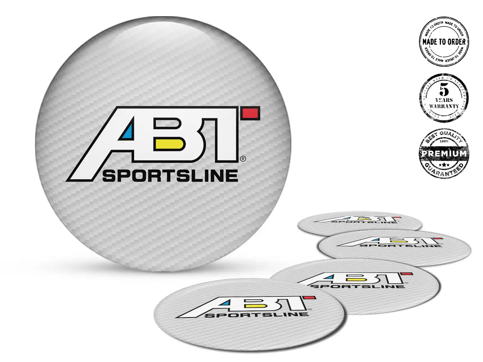 ABT Emblema de Rueda Edición Pegatinas de Cúpula Premium